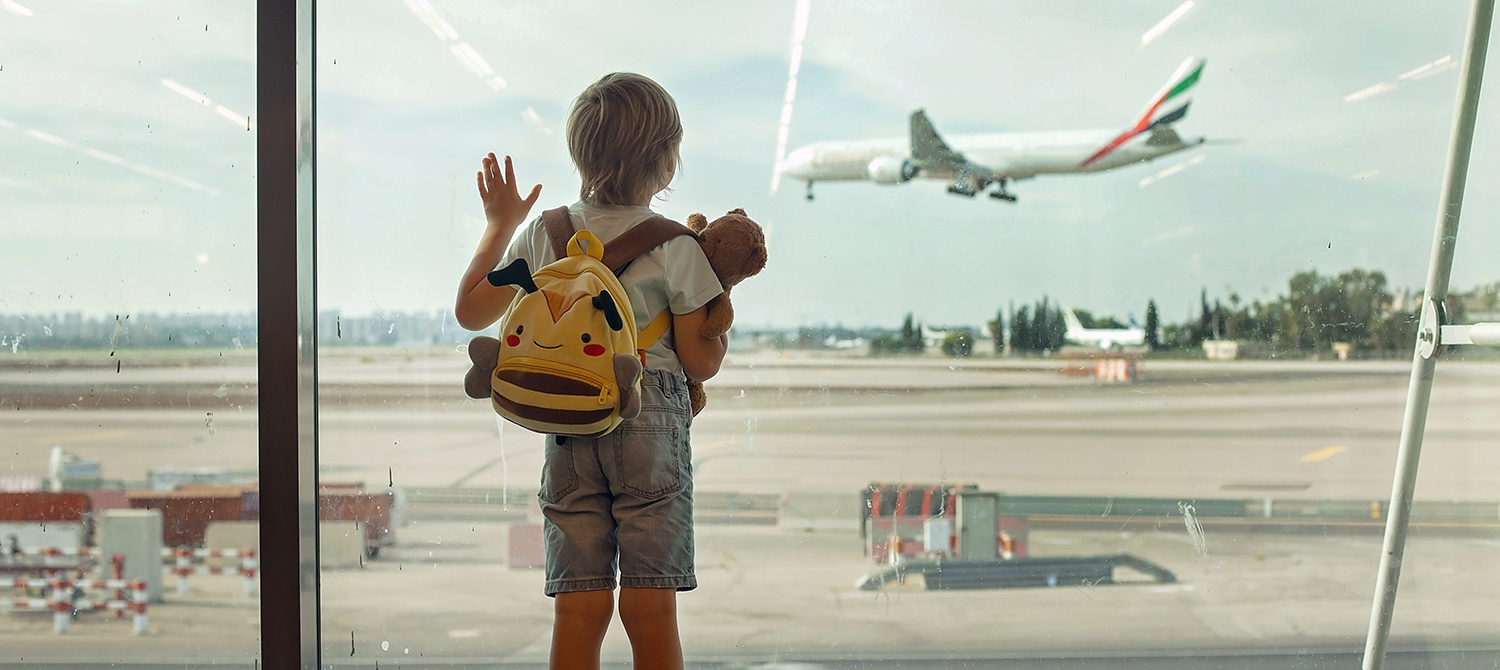 child in airport