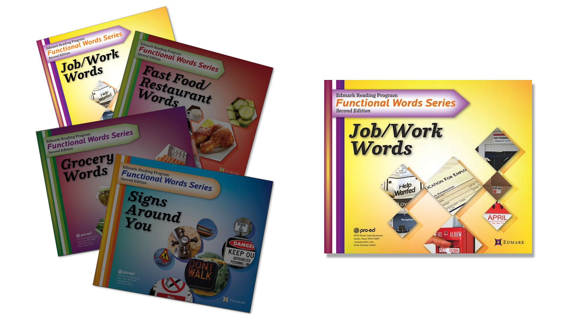 Edmark Functional Word Series Job Work Words Kit STAR Autism Support